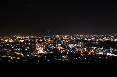 若戸大橋を中心とした夜景