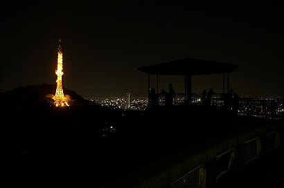 第二展望台の雰囲気とテレビ塔