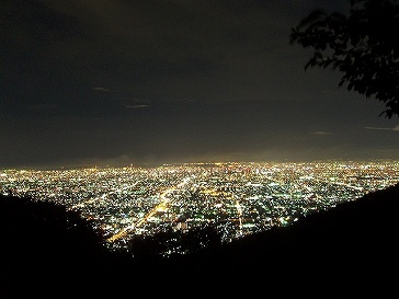 信貴生駒スカイライン 第一駐車場からの夜景