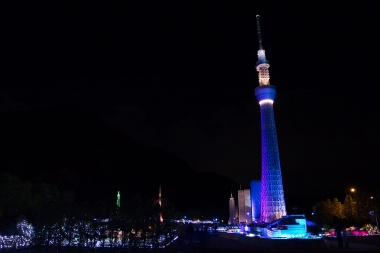 東京スカイツリーを中心とした園内の雰囲気